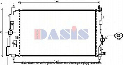 AKS DASIS 150103n -  Радиатор, охлаждение двигателя